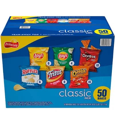Frito Lay Classic Mix Variety Pack 50 Pack