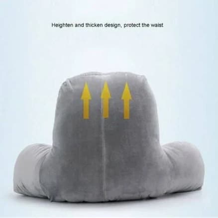 Srstrat Plush Big Backrest Reading Lumbar Support Chair Cushion with Arms