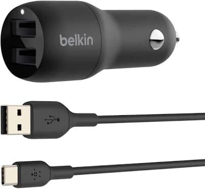 Belkin BOOST CHARGE 24W Dual USB-A Car Charger