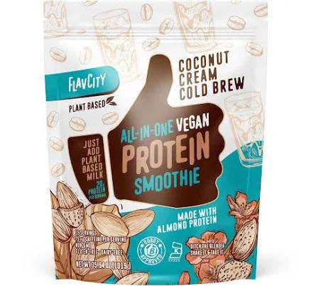 FlavCity Plant-Based Coconut Cream Cold Brew Protein Smoothie