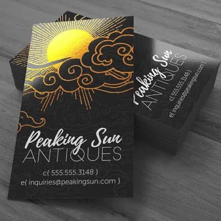 Metallic Business Card Printing - 500 qty