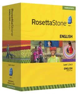 Rosetta Stone American English Level 1,2 & 3 Set with Audio Companion Homeschool Edition, Version 3