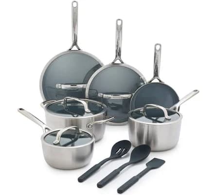 GreenPan GP3 Thermolon 9G Ceramic Nonstick Cookware Set