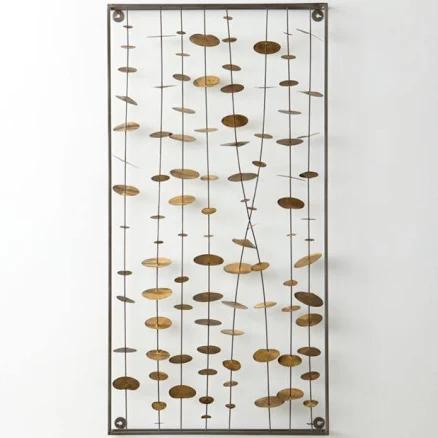 Crate & Barrel 'Chimes' Metal Wall Art Sculpture