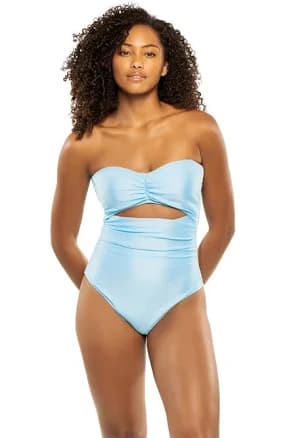 L'AGENCE Women's Lily Ruched Cutout One-Piece Swimsuit