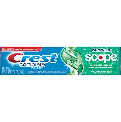 Crest Complete Toothpaste Whitening Scope