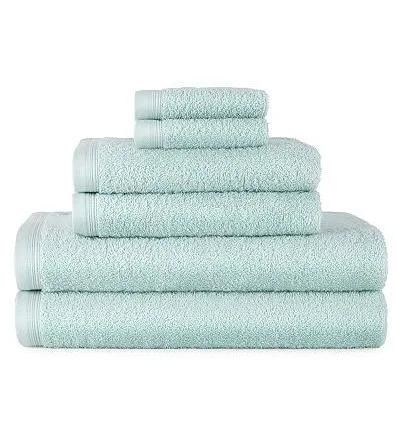 Home Expressions Solid & Stripe Antimicrobial Bath Towel