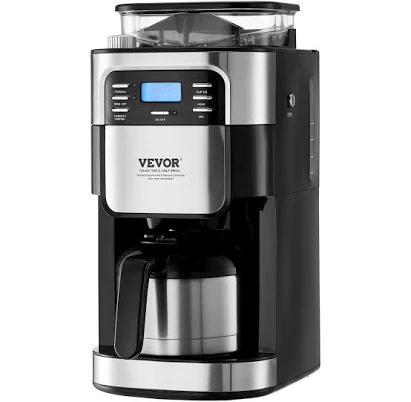 VEVOR 8-Cup Coffee Maker with Grinder