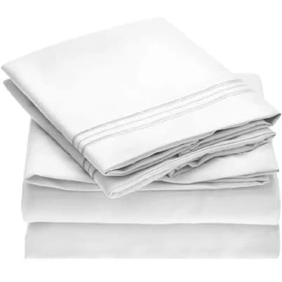 Mellanni Sheet Set Brushed Microfiber 1800 Bedding-Wrinkle