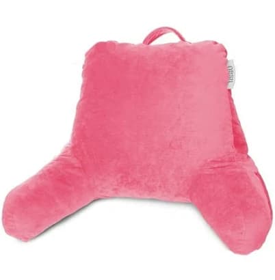 Nestl Memory Foam Reading Pillow with Backrest, Arms, and Pockets