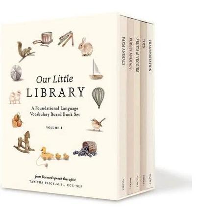 Our Little Library: A Foundational Language Vocabulary Board Book Set for Babies