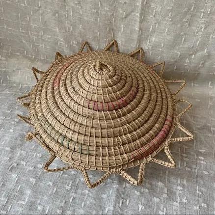 Anthropologie Accents | Vintage Sun Basket | Color: Pink/Tan | Size: Os | Libwel's Closet