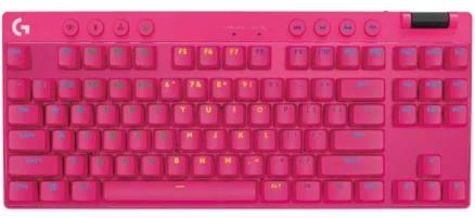 Logitech G PRO X TKL Lightspeed Wireless RGB Gaming Keyboard - Magenta