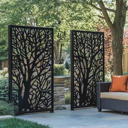 Outdoor Privacy Panels | Customizable ACM, HDPE | Decorative Dividers for Gardens & Patios