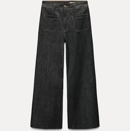 Zara Women's High Waist Wide Leg Jeans