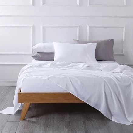 Royal Tradition Pre-Washed Belgian Flax Linen Cotton Sheet Set