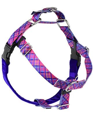 Neon Sunrise Pink Plaid Freedom No-Pull Dog Harness – EarthStyle