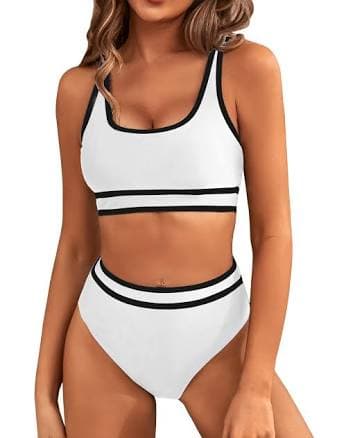 Women's High Waisted Two Piece Bikini Set