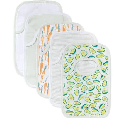 Burt's Bees Baby Carrots & Avocados Organic Pull On Bibs