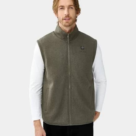 ororo Men's Heated Fleece Vest with Battery-Electric Heating