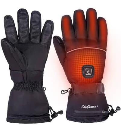 SkyGenius Rechargeable Battery Waterproof Heated Gloves