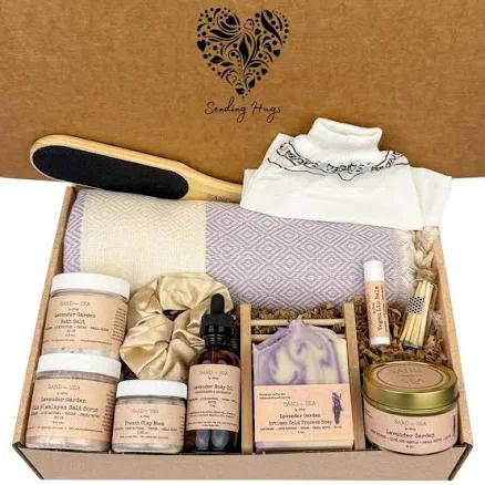 Self Care Gift Box Lavender Spa Gift Set