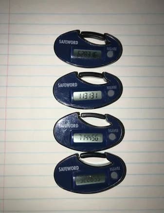 Secure Computing Safeword Hardware Tokens (four)