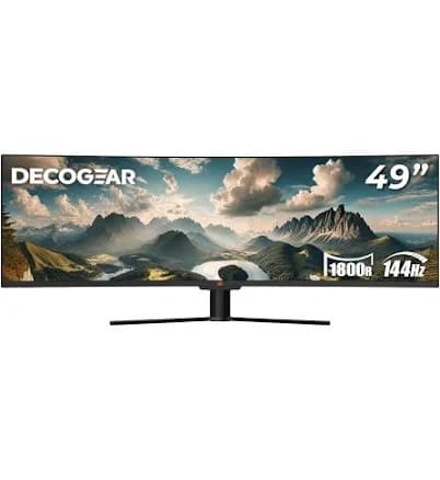 Deco Gear 49" Curved Ultrawide Gaming Monitor 32:9 3840x1080