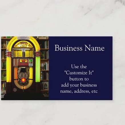 Antique Jukebox Business Card