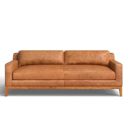 Birch Lane Rayana 90'' Full Grain Italian Leather Sofa