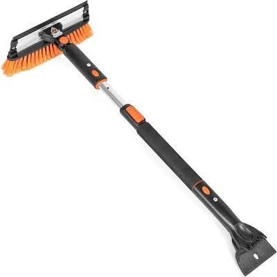 Snow Moover 39" Extendable Car Snow Brush with Squeegee and Ice Scraper