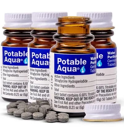 Drinking Water Treatment Tablets (4-pack, 200 germicidal tablets) by Potable Aqua | My Patriot Supply