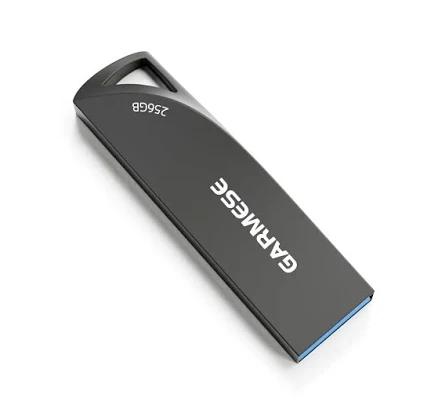 GARMESE 256GB USB Flash Drive, Metal USB 3.0 Memory Stick Waterproof Slim Thumb Drive Portable USB Drive with Keychain Hole Stylish Jump Drive for