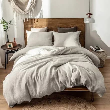 Simple&Opulence 100% Linen Duvet Cover Set