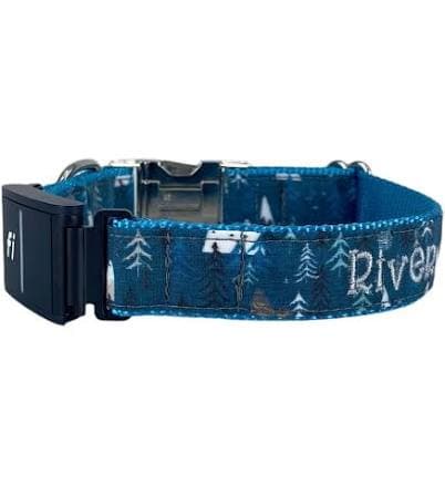 Series 3 Fi Dog Collar Compatible Collar, Embroidered Fi Dog Collar, Dog Collar Only, Fi Component must be purchased from Fi