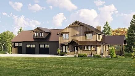 Barndominium, Craftsman House Plan 41867
