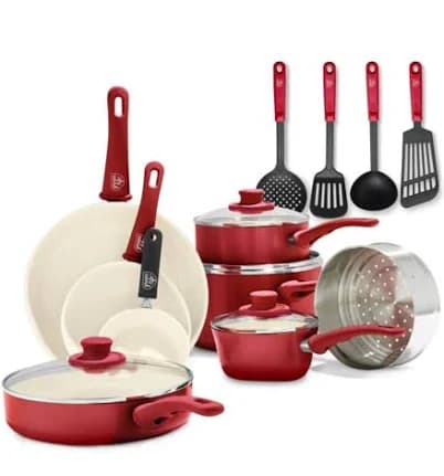 GreenLife Soft Grip Ceramic Nonstick Cookware Set