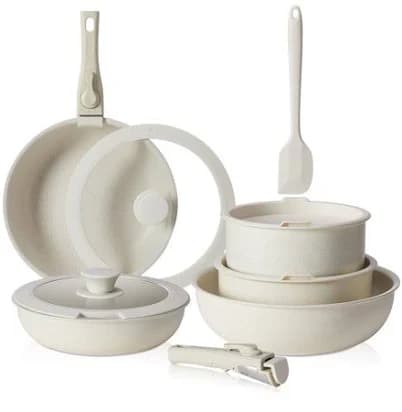12 Pcs Nonstick Pots and Pans Set