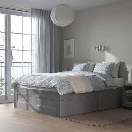 IKEA BRIMNES Bed Frame with Storage