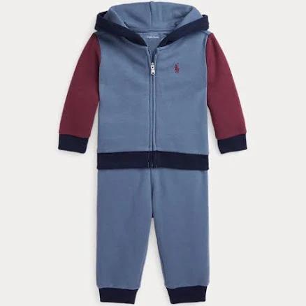 Polo Ralph Lauren Baby Boys' Colorblocked Fleece Hoodie & Pants Set