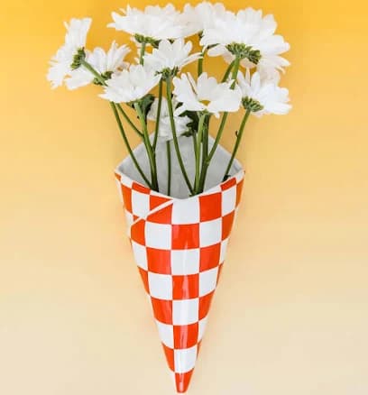 Ban.Do Checker Bag Wall Vase