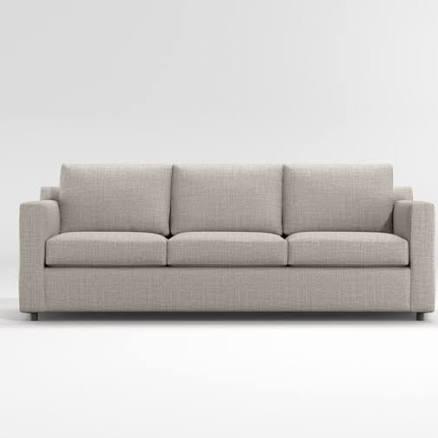 Crate and Barrel Barrett II 3-Seat Track Arm Sofa