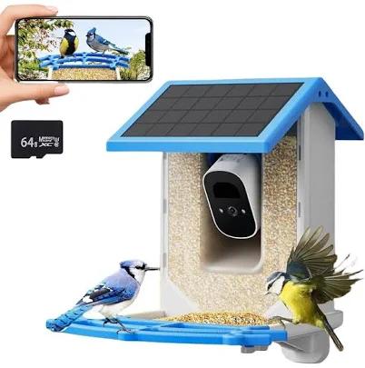 Smart Bird Feeder with 1080p HD Camera