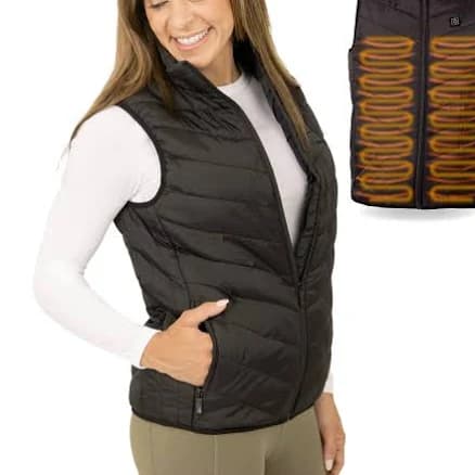 BraceAbility Heated Vest Plus Size Men and Women's Insulated Jacket