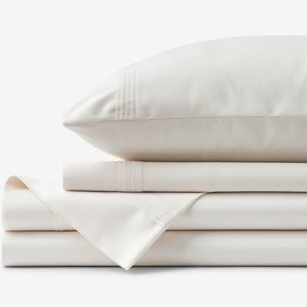 The Company Store Premium Smooth Egyptian Cotton Sateen Bed Sheet Set