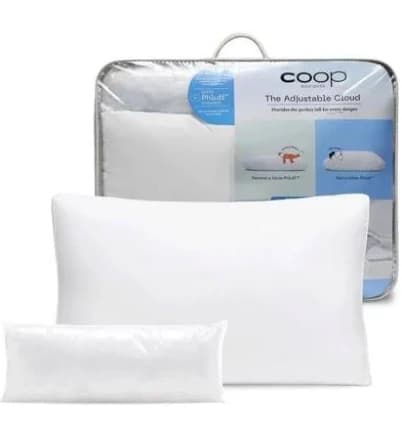 Coop Home Goods Standard Medium Machine Washable Adjustable Cloud Pillow