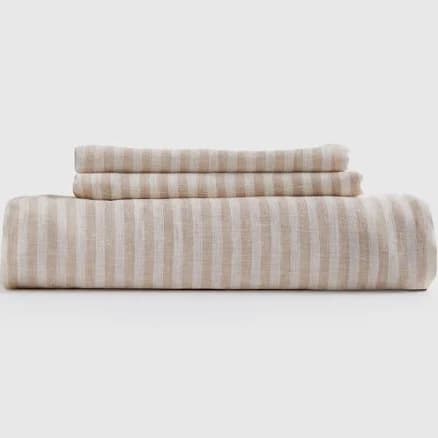 Quince European Linen Fitted Sheet Set