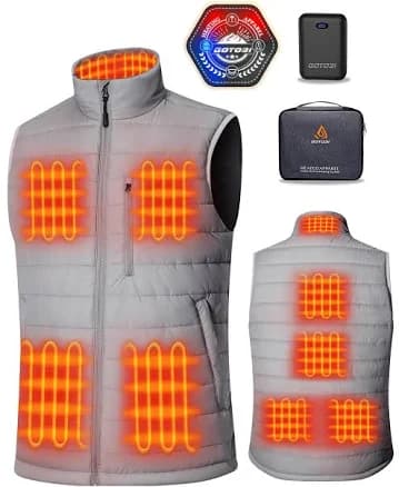 GOTOBI Men's Heated Vest with Ergonomics and Smart Temp Control