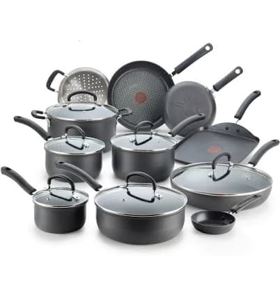 T-Fal Ultimate Hard Anodized Nonstick Cookware Set 17 Piece