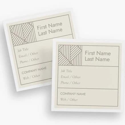 Custom Square Business Cards | 50 qty | VistaPrint | Design: Gray, Finance & Insurance, Business Services, Styles & Themes, Industry